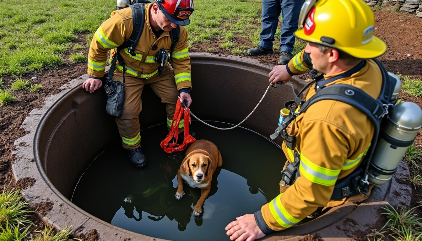découvrez comment les pompiers de gavray ont sauvé avec bravoure un chien tombé dans une fosse septique. un acte héroïque qui témoigne de leur dévouement et de leur réactivité face aux situations d'urgence.