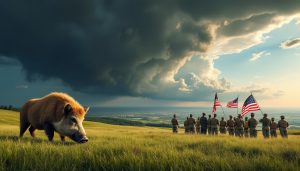 découvrez les cinq faits marquants de la semaine en normandie : un sanglier apprivoisé, des adieux émouvants à des vétérans et une tempête à l’horizon. toute l’actualité normande résumée pour vous !