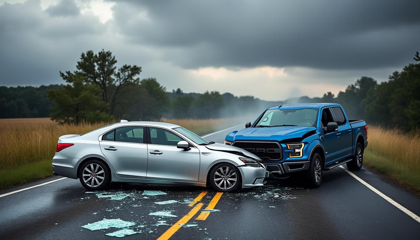 un grave accident s'est produit en suisse normande, impliquant deux véhicules. le choc a fait deux blessés, suscitant une vive émotion dans la région. découvrez les détails de cet événement dramatique.