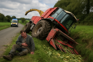 un accident s'est produit en normandie où une ensileuse s'est renversée en contrebas d'une route, faisant un blessé. découvrez les circonstances de cet incident agricole et les détails des secours sur place.