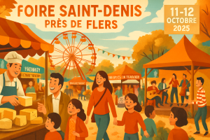 ne manquez pas les quatre temps forts de la foire saint-denis près de flers, les 11 et 12 octobre 2025 : animations, exposants, gourmandises et traditions vous attendent pour un week-end inoubliable !