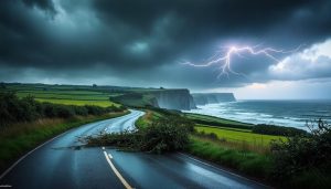 en normandie, la tempête benjamin perturbera encore la circulation ce vendredi, provoquant ralentissements et difficultés de déplacement dans la région.