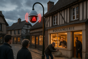 en normandie, une entreprise met en place un dispositif innovant : elle filme une tentative de vol et alerte immédiatement les commerces voisins pour renforcer la sécurité et prévenir d'autres incidents.