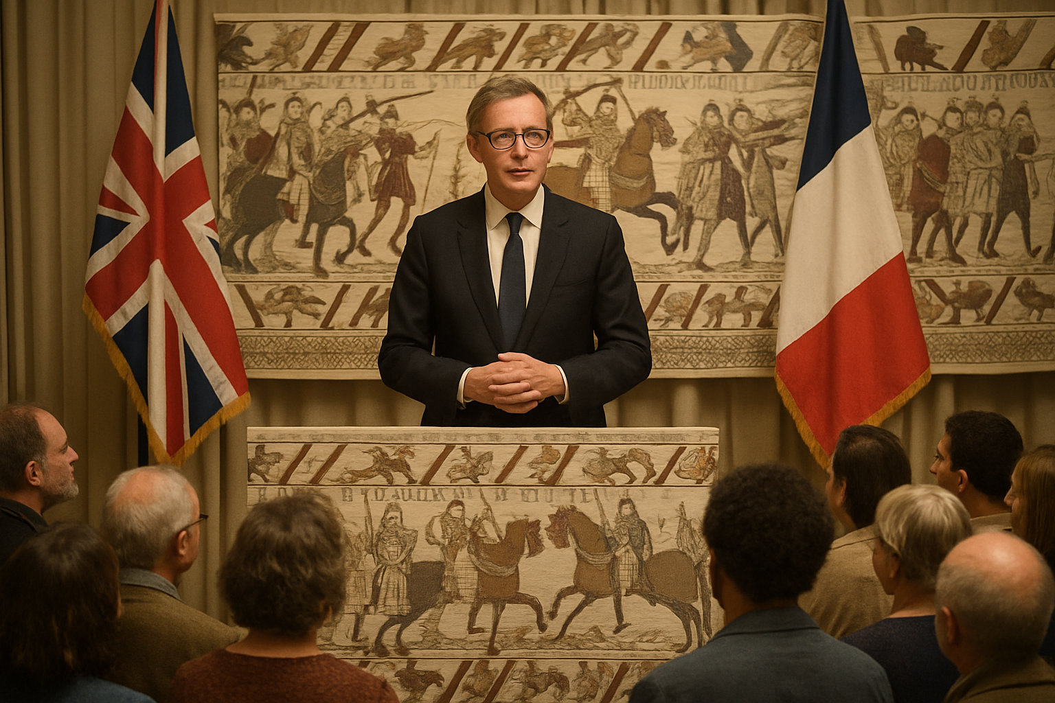 découvrez comment le directeur du british museum rend hommage à la france à travers la tapisserie de bayeux, symbole historique et chef-d'œuvre du patrimoine culturel français.