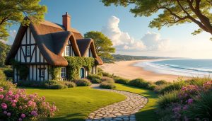 découvrez maison douce époque, un havre de paix en normandie offrant une vue exceptionnelle sur deauville. profitez d'un séjour raffiné, entre charme authentique et confort moderne, pour des moments inoubliables au cœur de la région.