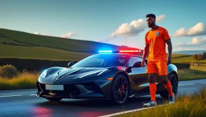 un footballeur a été arrêté près du havre après avoir été flashé à 224 km/h au volant de sa voiture. découvrez les détails de cette affaire insolite et ses conséquences.