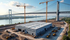 explorez la nouvelle plateforme logistique en construction près du pont de normandie, un projet stratégique qui transformera la gestion des flux et optimisera les échanges régionaux.