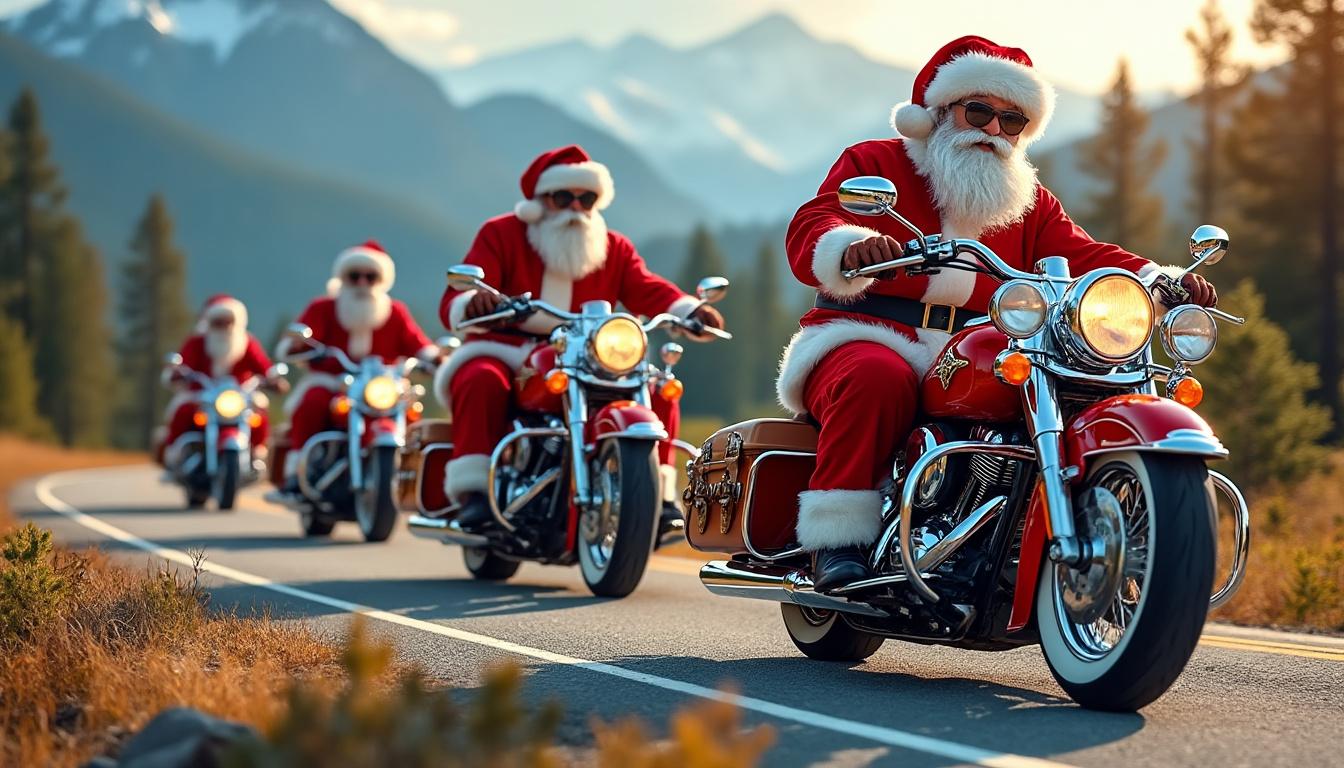 participez à la balade des pères noël à moto entre alençon et mamers, un rallye solidaire au profit du téléthon pour soutenir la recherche et partager la joie des fêtes.