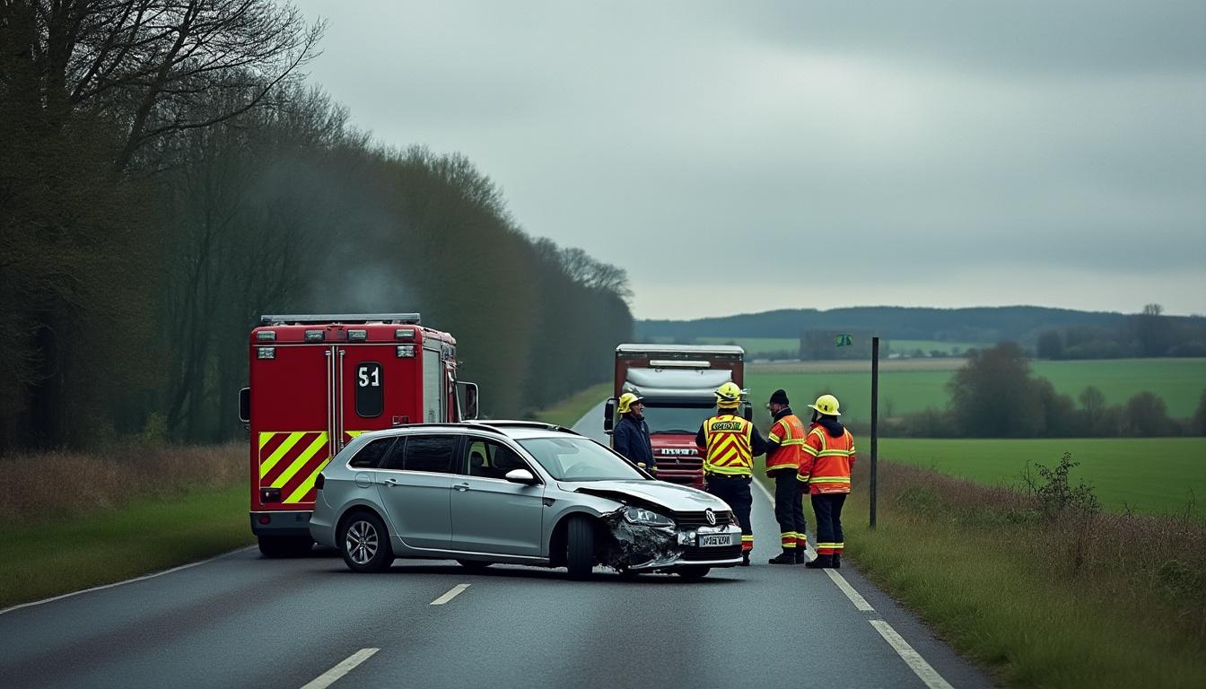 mise à jour sur le drame sur la d6015 en seine-maritime : un accident grave a causé un décès et un blessé en urgence vitale. suivez les dernières informations sur cet événement tragique.