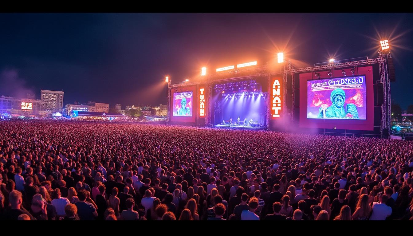 revivez la soirée exceptionnelle au millénaire de caen où orelsan, invité d'honneur, a enflammé la scène devant 45 000 fans enthousiastes.