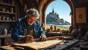 découvrez l'histoire fascinante d'un musicien qui recrée chaque année un instrument ancien unique grâce à un manuscrit millénaire du mont-saint-michel, perpétuant une tradition musicale rare et précieuse.