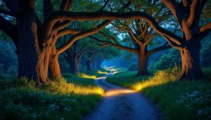 plongez dans arbora lumina, un parcours féerique et lumineux à travers la normandie, où magie et nature s'entrelacent pour une expérience inoubliable en famille ou entre amis.