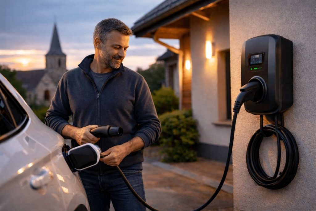 recharge borne électrique au domicile