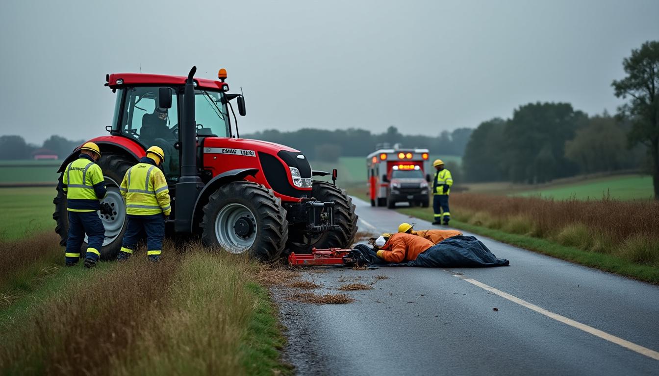 tragédie dans l’eure : un homme perd la vie dans un accident mortel impliquant un tracteur et un lève-palette. découvrez les circonstances de ce drame.