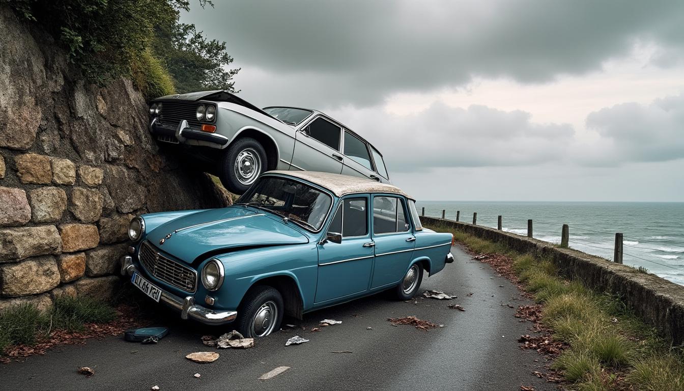 un accident de la route dans la manche fait deux blessés, un jeune homme et une femme, suite à une collision entre deux véhicules. plus de détails sur cet événement.