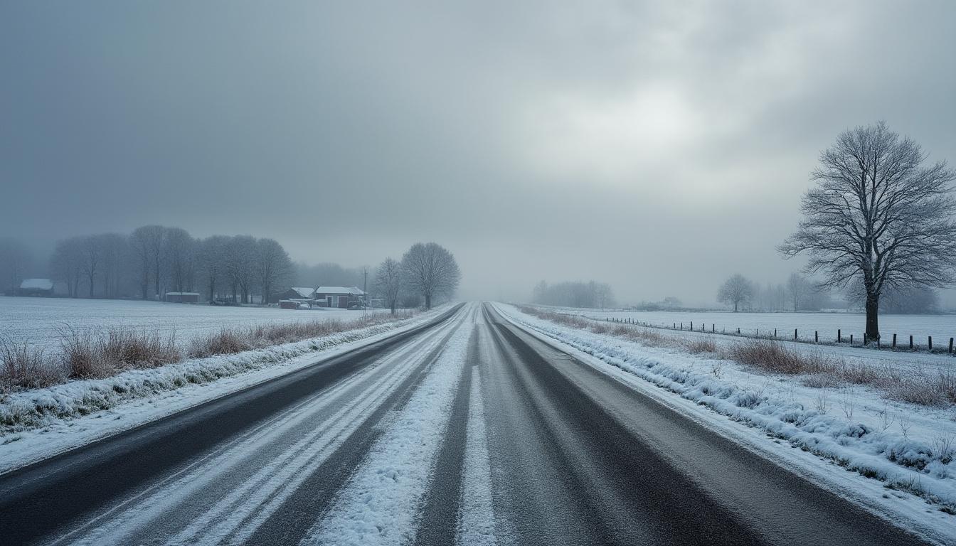météo france déclenche une alerte neige et verglas dans le calvados et l'orne. découvrez les infos clés à 6h30 pour circuler en toute sécurité.