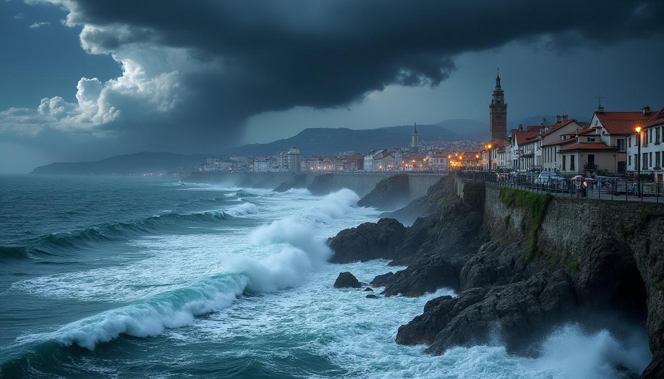 découvrez en images la nuit agitée causée par la tempête goretti à veulettes-sur-mer et saint-valery-en-caux en normandie, entre vents violents et paysages bouleversés.