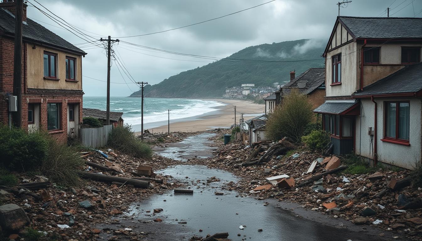 revivez la nuit tumultueuse de la tempête goretti à veulettes-sur-mer et saint-valery-en-caux en normandie à travers une galerie d'images saisissantes.