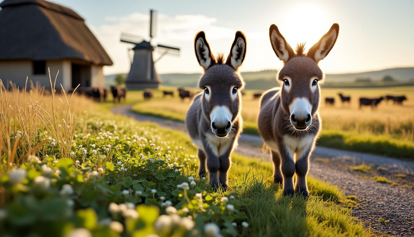 en normandie, un élevage d'ânes miniatures subit une nouvelle attaque présumée de loup, mettant en danger les animaux et la tranquillité des éleveurs locaux.