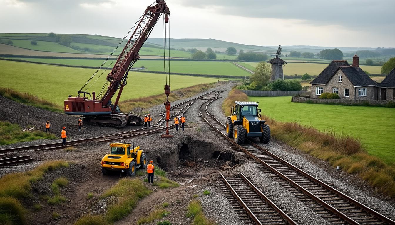 découvrez le lancement d'un chantier ferroviaire exceptionnel en normandie suite à un déraillement de train, visant à rétablir rapidement la sécurité et la fluidité du réseau.