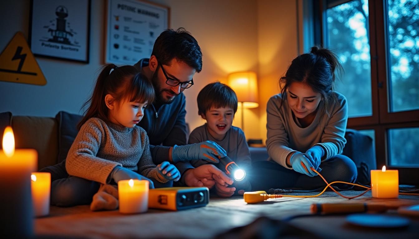 tempête goretti : 92 000 foyers en normandie privés d'électricité, efforts en cours pour rétablir le courant rapidement.