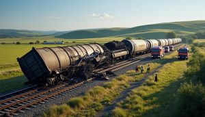 découvrez les détails du déraillement d'un train de marchandises en normandie dans cette vidéo exclusive révélant les faits clés de l'incident.