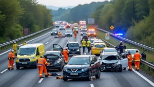 accident majeur sur l’a13 impliquant quatre voitures, faisant six personnes blessées. retrouvez les détails de cet incident et les informations sur l’état des victimes.