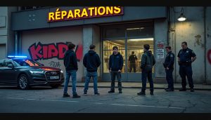 au havre, trois adolescents ont été placés en garde à vue après des actes de vandalisme visant un garage automobile, suscitant l'inquiétude dans la communauté locale.