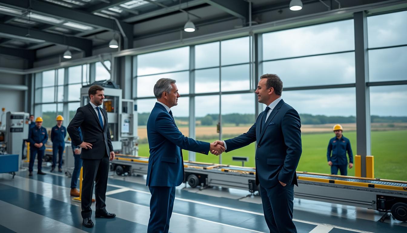 deux ministres inaugurent en normandie une ligne de production innovante dédiée aux moteurs plasmiques pour satellites, renforçant ainsi la technologie spatiale française.