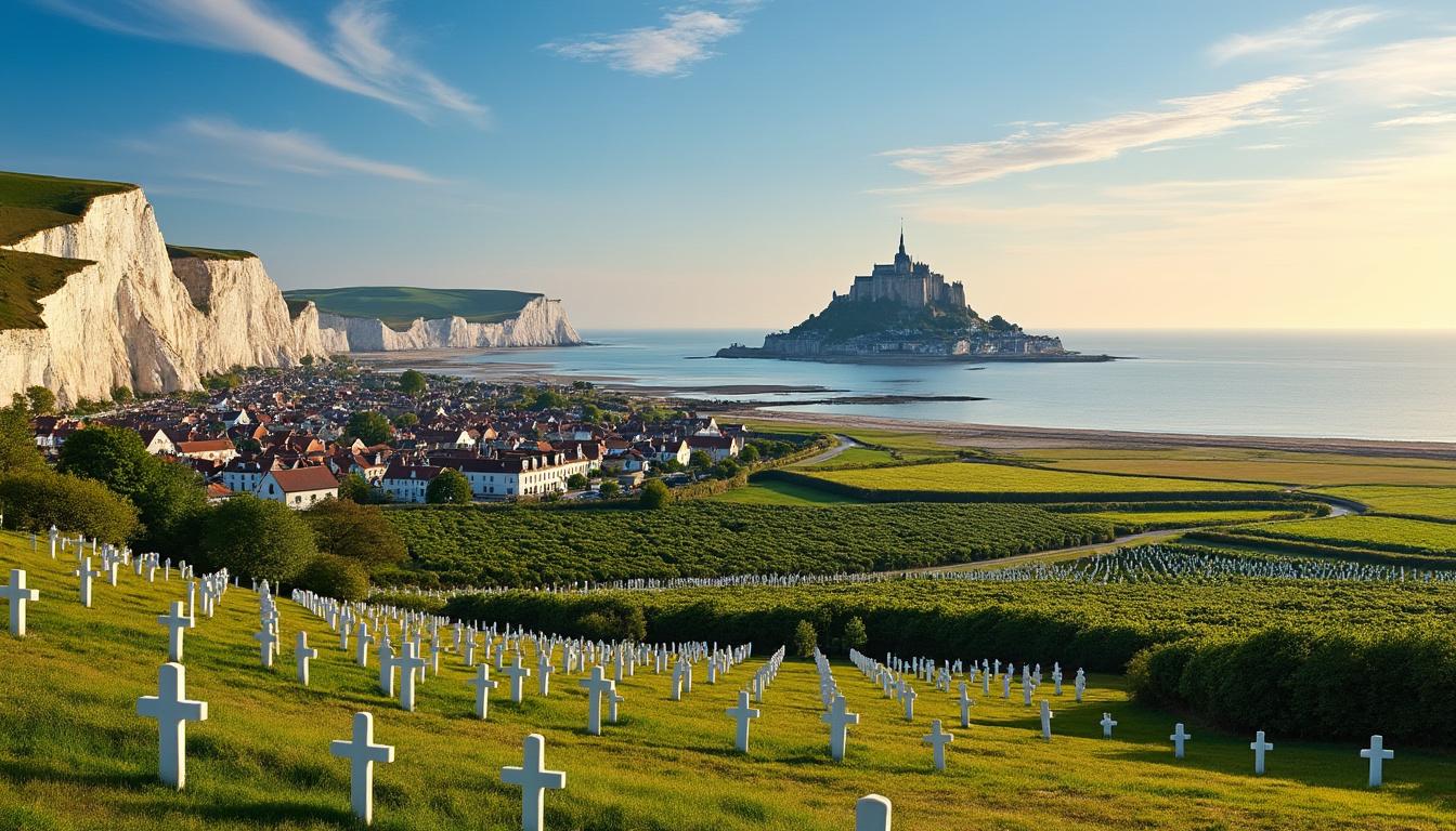 explorez la normandie à travers ses 5 lieux emblématiques incontournables. plages historiques, charmants villages et sites culturels vous attendent pour un voyage inoubliable.