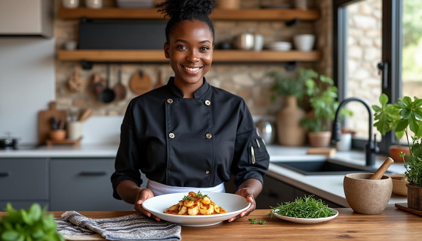 découvrez cheffe nella, qui sublime les saveurs africaines en les mariant aux trésors culinaires normands pour une expérience gustative unique et raffinée.