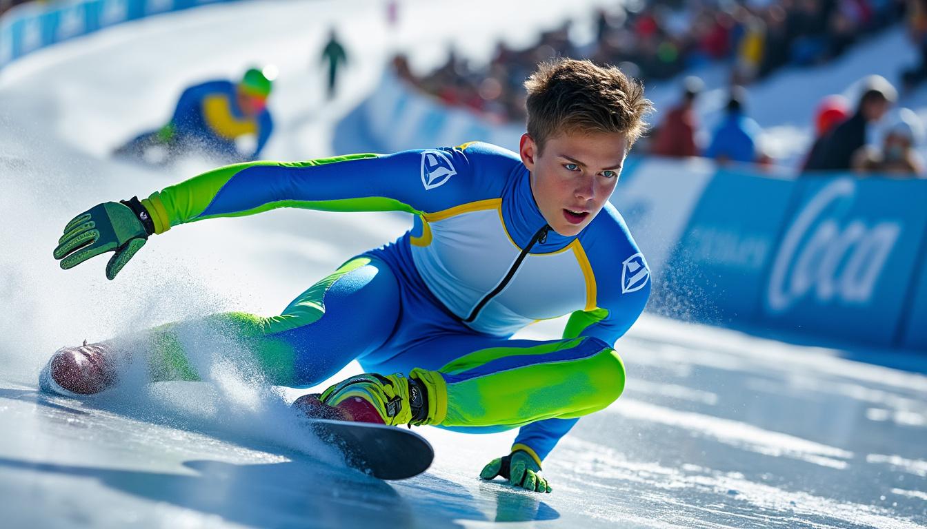 découvrez comment arthur fort, le normand, s'impose parmi les 5 meilleurs mondiaux en ice cross, la discipline extrême de glisse sur glace.