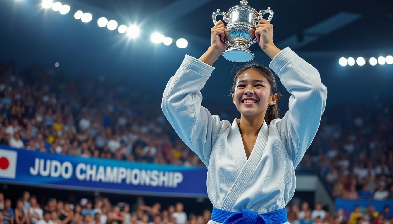 héléa bailleul, judoka normande, conserve avec brio son titre de championne de france cadettes, démontrant talent et détermination lors des championnats.