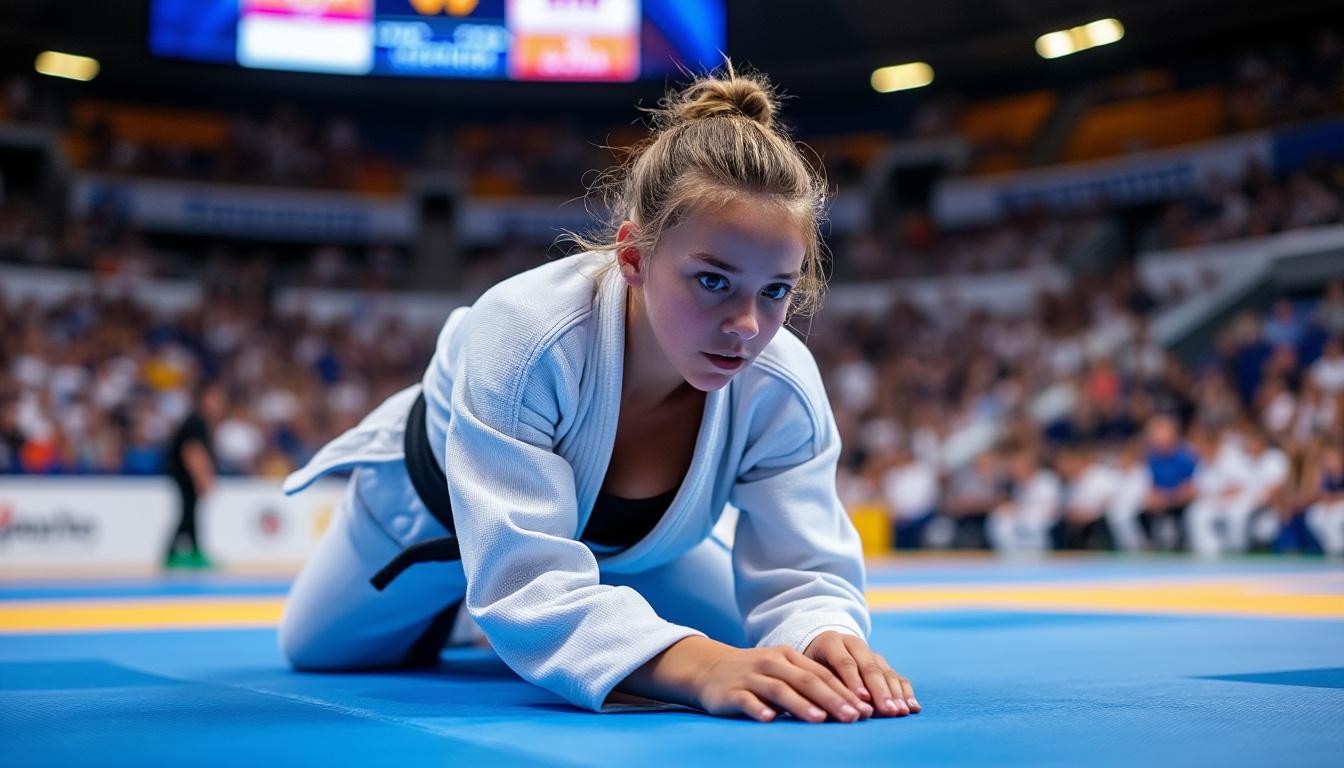 judo : héléa bailleul, la championne normande, conserve avec éclat son titre de championne de france cadettes, démontrant son talent et sa détermination.