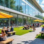 découvrez la bulle sur le campus 1 de l’université de caen, le nouveau lieu incontournable des étudiants, qui fête sa première année avec succès et convivialité.