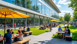 découvrez la bulle sur le campus 1 de l’université de caen, le nouveau lieu incontournable des étudiants, qui fête sa première année avec succès et convivialité.