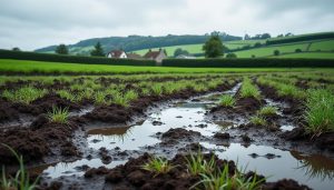 en normandie, des sols trop humides ralentissent le semis du lin, impactant la production agricole locale.