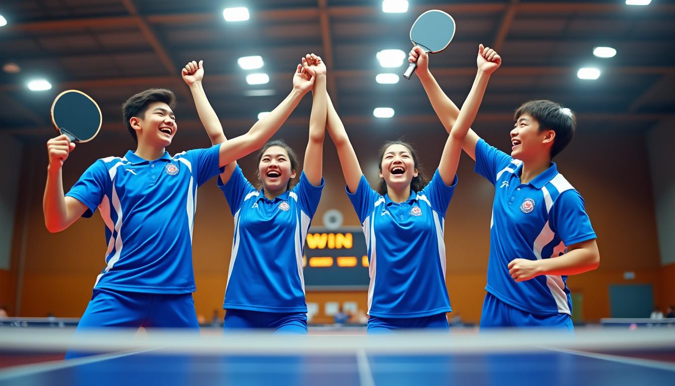 découvrez comment l'équipe des loups de tennis de table a déjoué les pronostics en lançant une attaque surprise contre le leader du championnat.