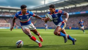 découvrez l'histoire de tao et temoana delacoudre, les frères clés de l'équipe de rugby fédérale 1 de beauvais, en pleine lutte pour la victoire.