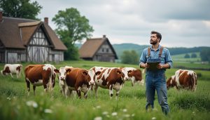 en normandie, les fermes laitières font face à une baisse de production de 10 à 20 %, impactant leur rentabilité et soulignant les défis actuels du secteur agricole régional.
