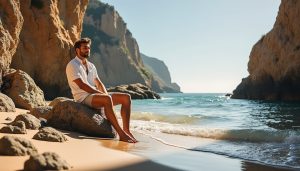 julian bugier se ressource loin des projecteurs lors d'une escapade prisée sur le littoral, à plus de 200 km, pour un moment de tranquillité et de détente.
