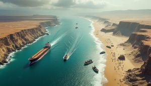 découvrez le parcours exceptionnel de chaunu, de l'emblématique détroit d’ormuz aux plages historiques du débarquement de normandie, à travers une illustration captivante.