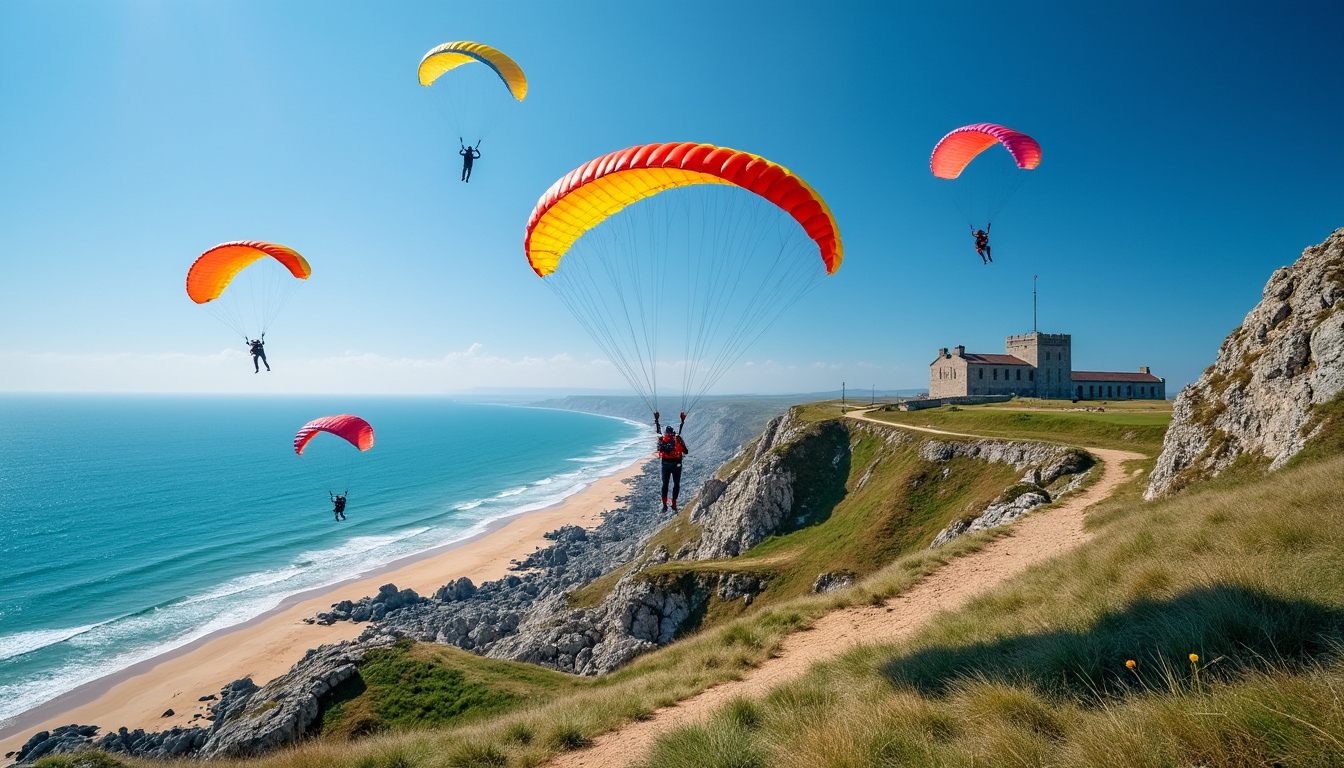 découvrez les deux sauts en parachute tandem réalisés mardi à merville-franceville-plage, sur le site historique de la batterie, une expérience unique mêlant aventure et patrimoine.