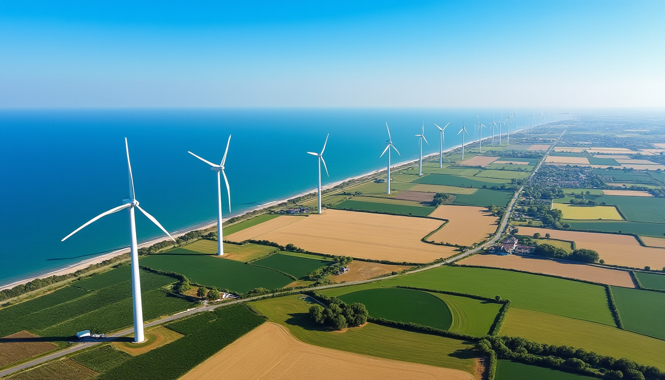 découvrez le point médian du déploiement initial des parcs éoliens en normandie, un progrès clé vers la transition énergétique et le développement durable de la région.