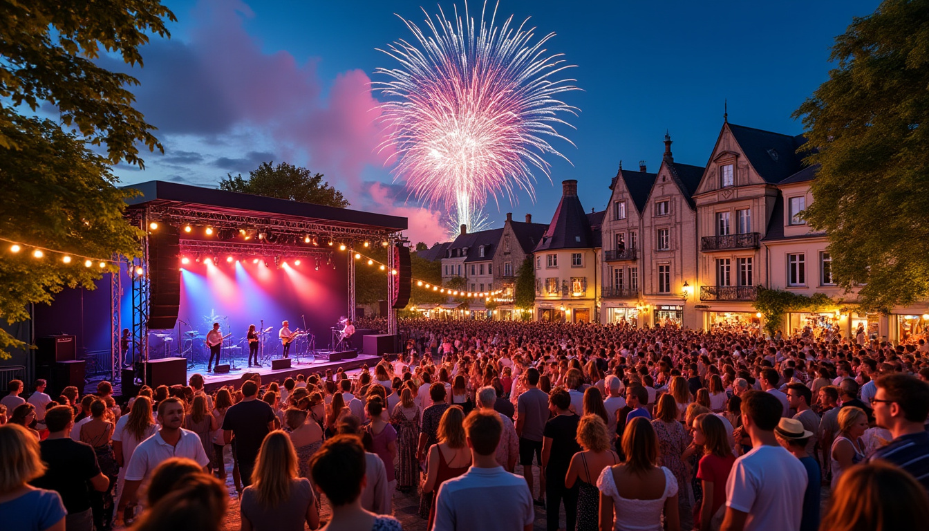 vivez la fête du 14 juillet à vire normandie avec un concert vibrant, un feu d’artifice spectaculaire et un bal populaire retrouvé pour célébrer ensemble la fête nationale.