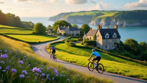 découvrez à vélo cinq parcours incontournables dans le pays de caux, alliant patrimoine historique et paysages naturels d'exception pour une aventure authentique.