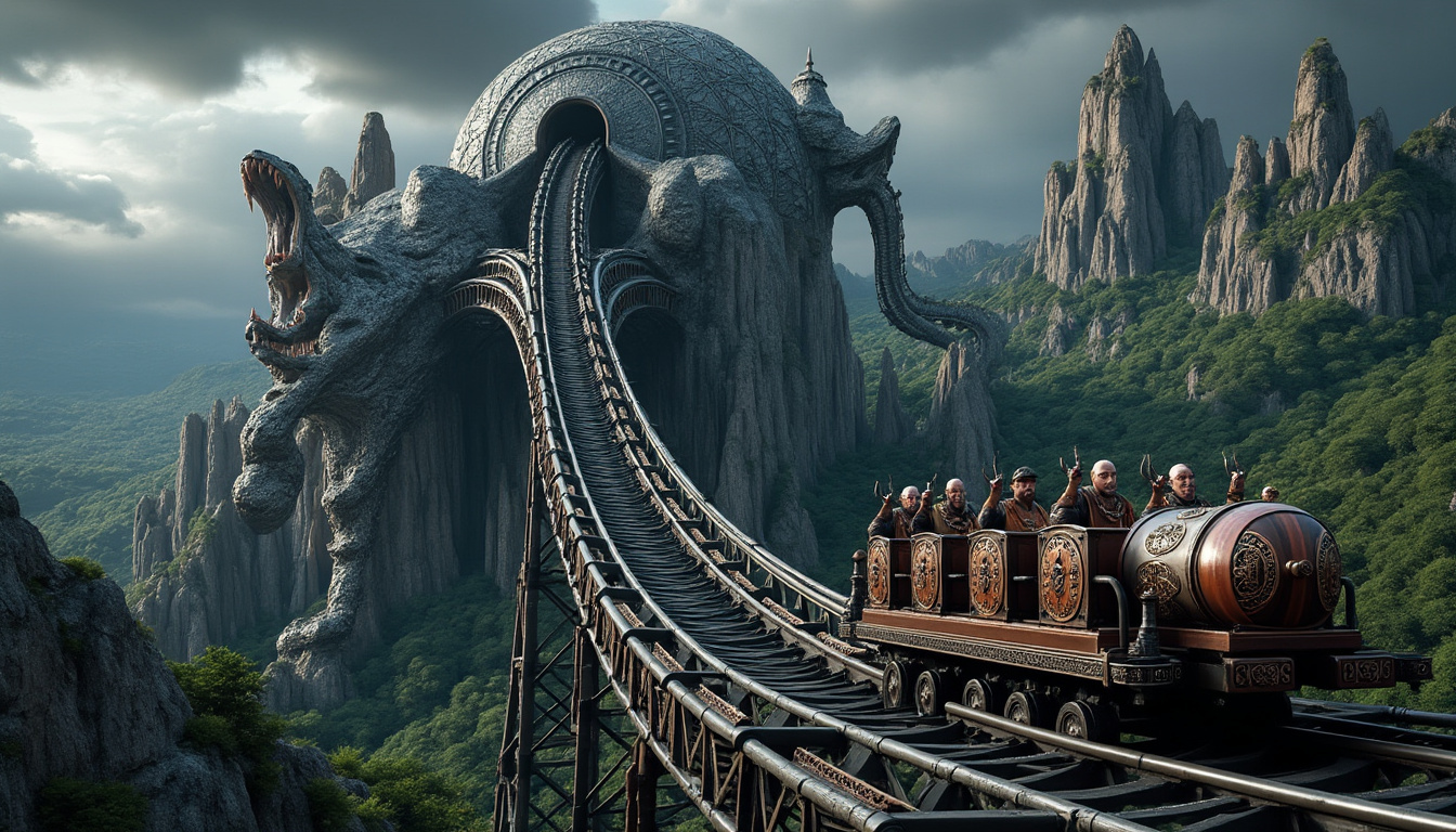 découvrez un nouveau manège captivant dans le plus grand parc d’attractions de normandie qui vous emmène jusqu’aux portes légendaires du valhalla pour une aventure inoubliable.