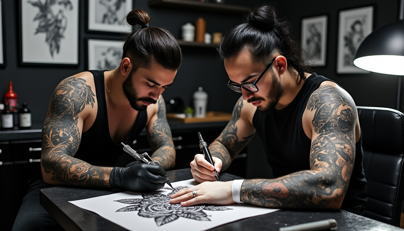 découvrez le travail unique de deux experts en tatouage noir et gris et réalisme japonais, maîtrisant l'art du détail et de la finesse pour des créations exceptionnelles.