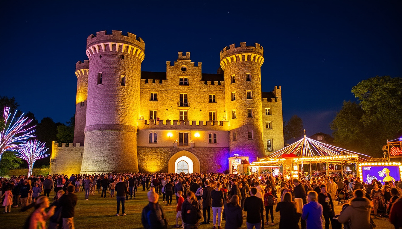 découvrez le vern’on fire, une scène éblouissante qui illumine le château de bizy avec des performances artistiques captivantes et un éclairage spectaculaire.