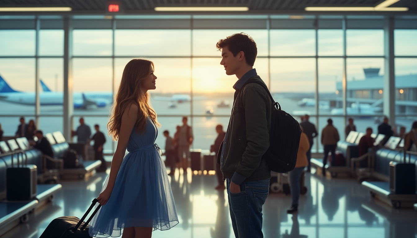 découvrez l'histoire touchante d'une normande dont la vie a basculé grâce à un amour au premier regard à l'aéroport, un récit émouvant de destin et de passion.